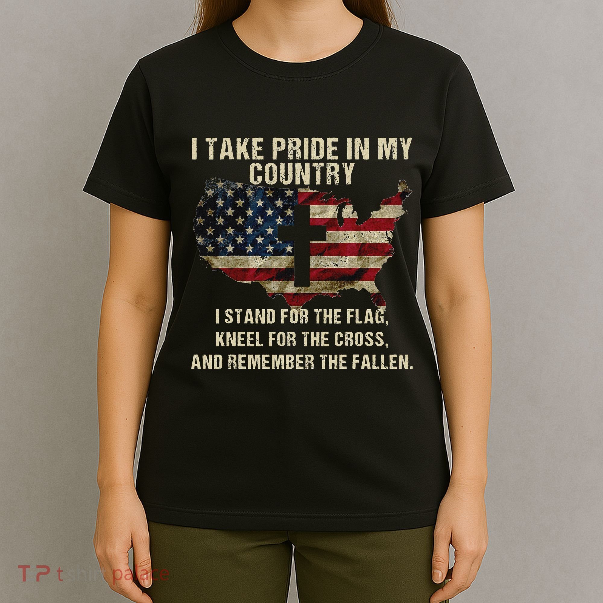 American Pride Patriotic American Flag T-Shirt