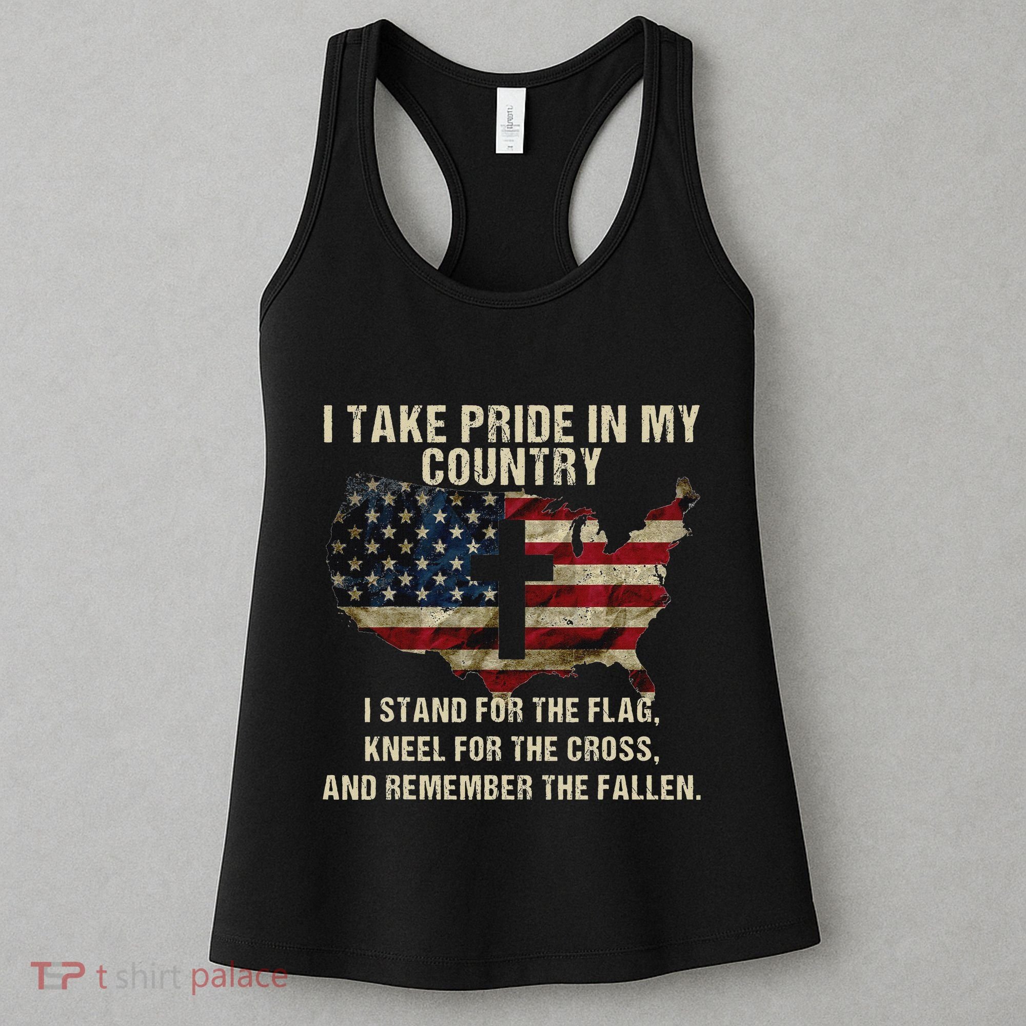 American Pride Patriotic American Flag Women's Tank Top