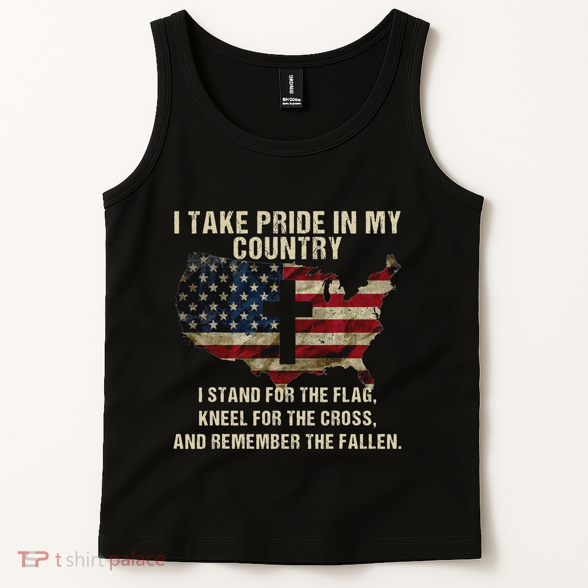 American Pride Patriotic American Flag Tank Top