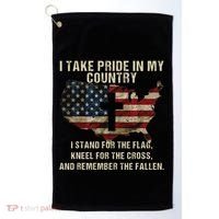 American Pride Patriotic American Flag Golf Towel thumb 0