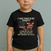 American Pride Patriotic American Flag Toddler T-Shirt thumb 2