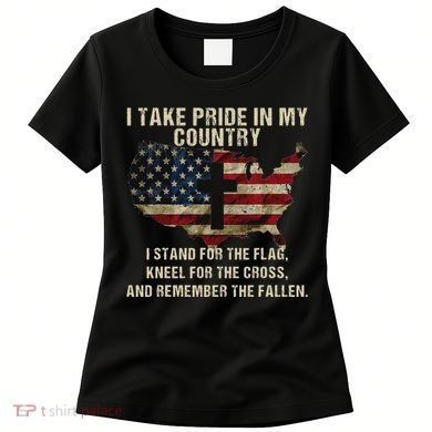 American Pride Patriotic American Flag Women's T-Shirt