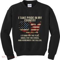 American Pride Patriotic American Flag Kids Sweatshirt thumb 0