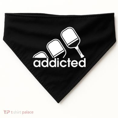 Addicted Pickleball Player USA-Made Doggie Bandana