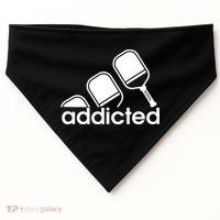 Addicted Pickleball Player USA-Made Doggie Bandana thumb 0