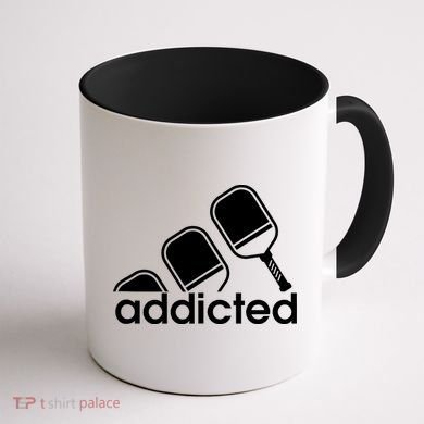 Addicted Pickleball Player Coffee Mug back