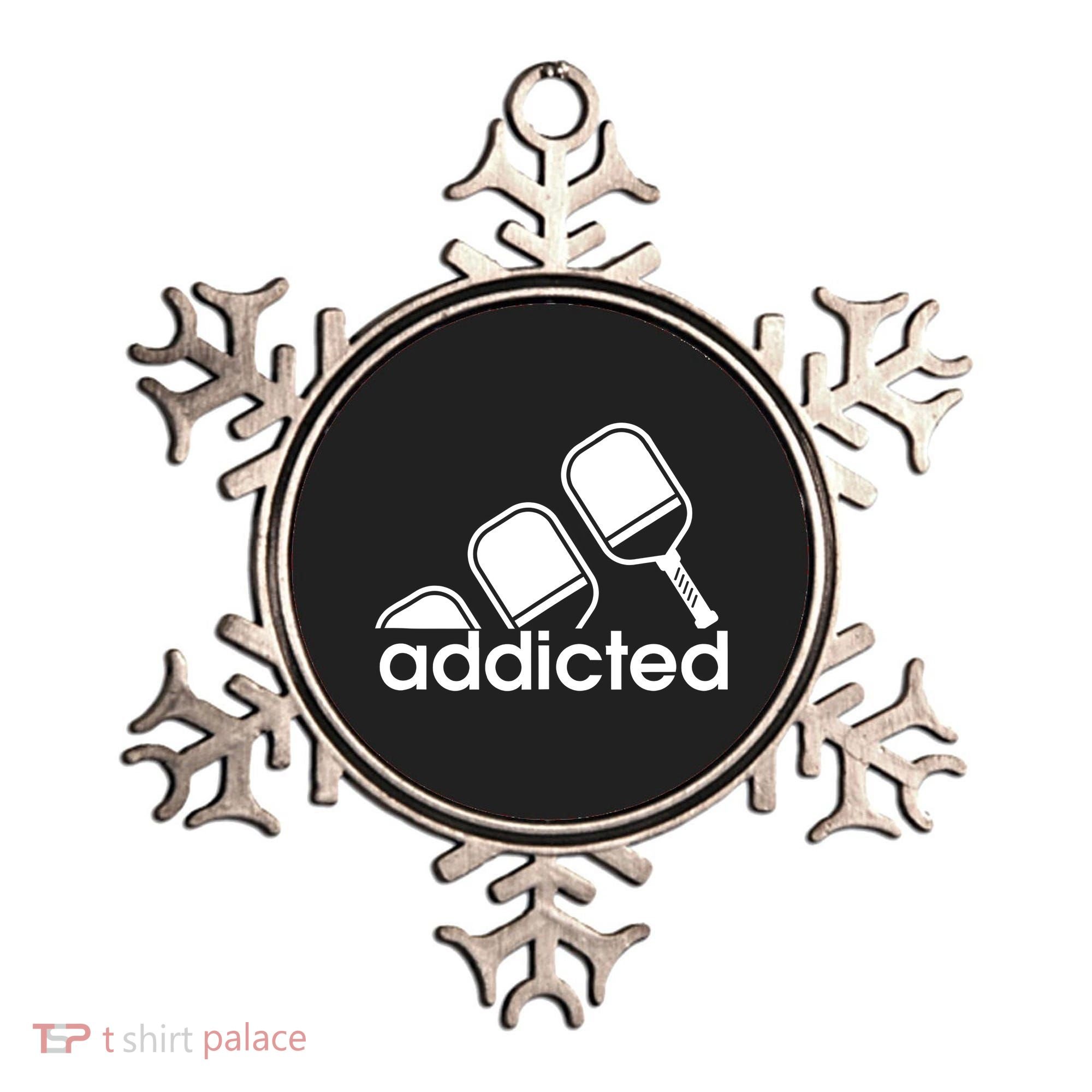 Addicted Pickleball Player Ornament