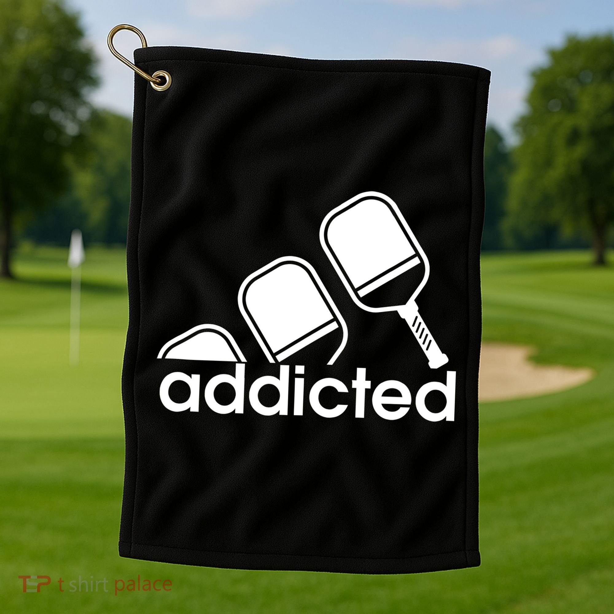 Addicted Pickleball Player Golf Towel