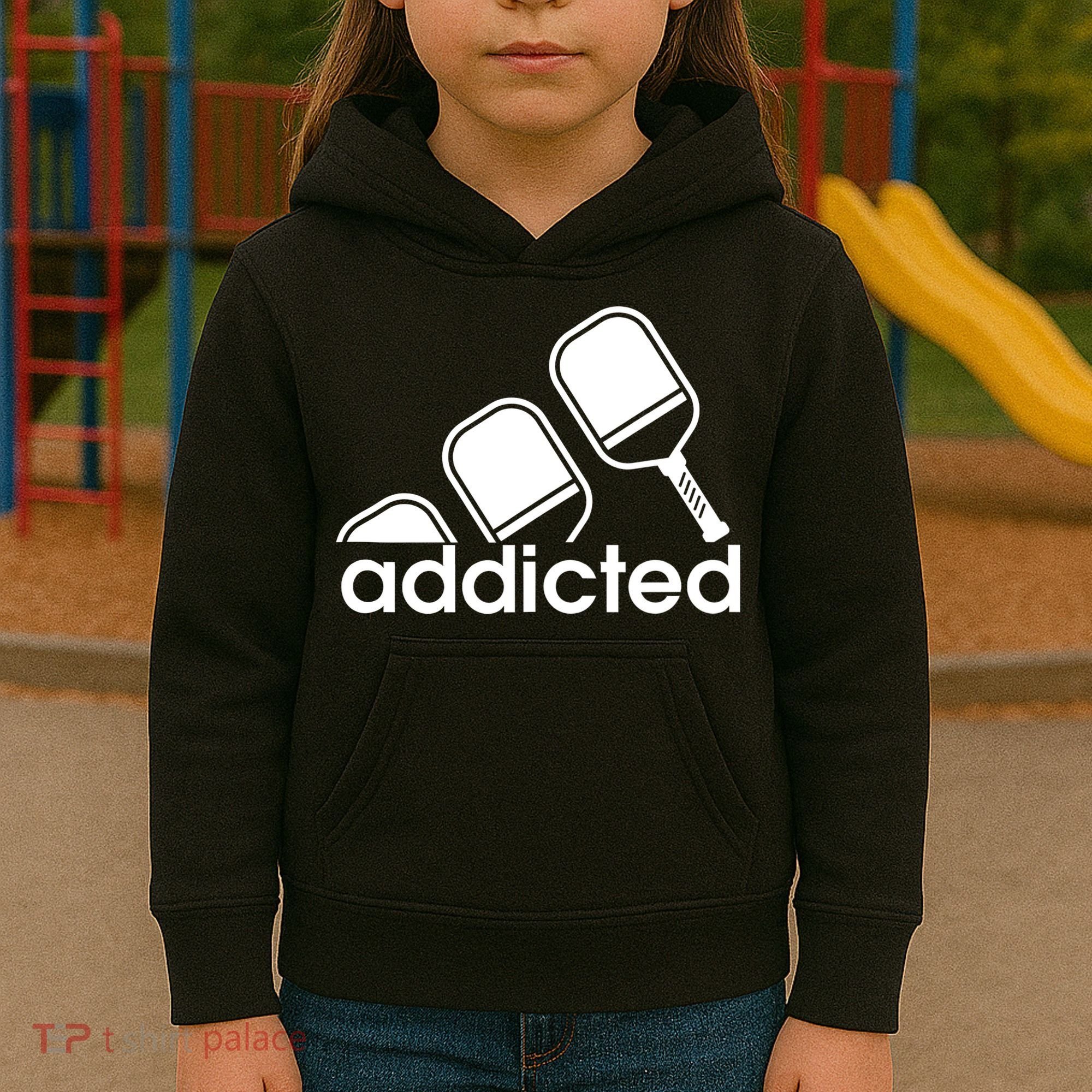 Addicted Pickleball Player Kids Hoodie