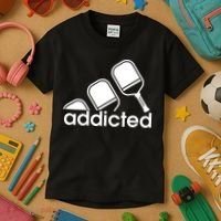 Addicted Pickleball Player Kids T-Shirt thumb 3