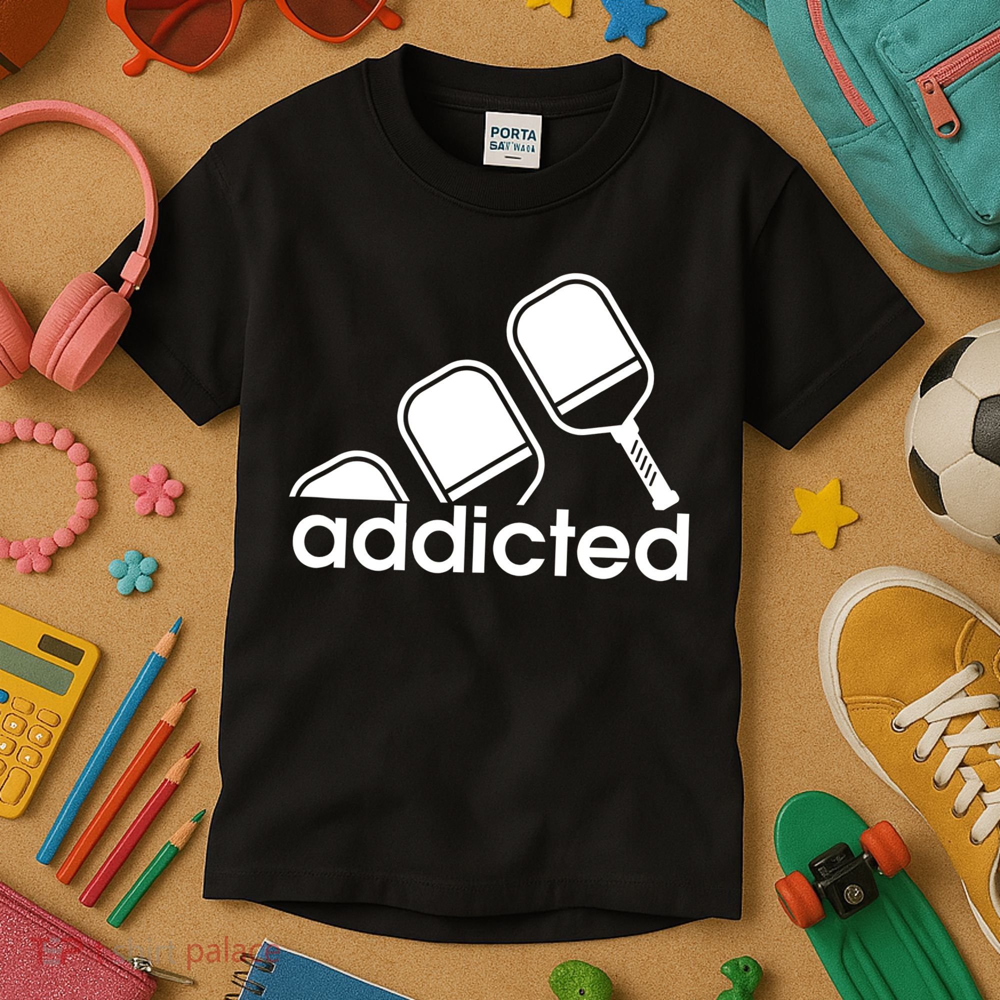 Addicted Pickleball Player Kids T-Shirt