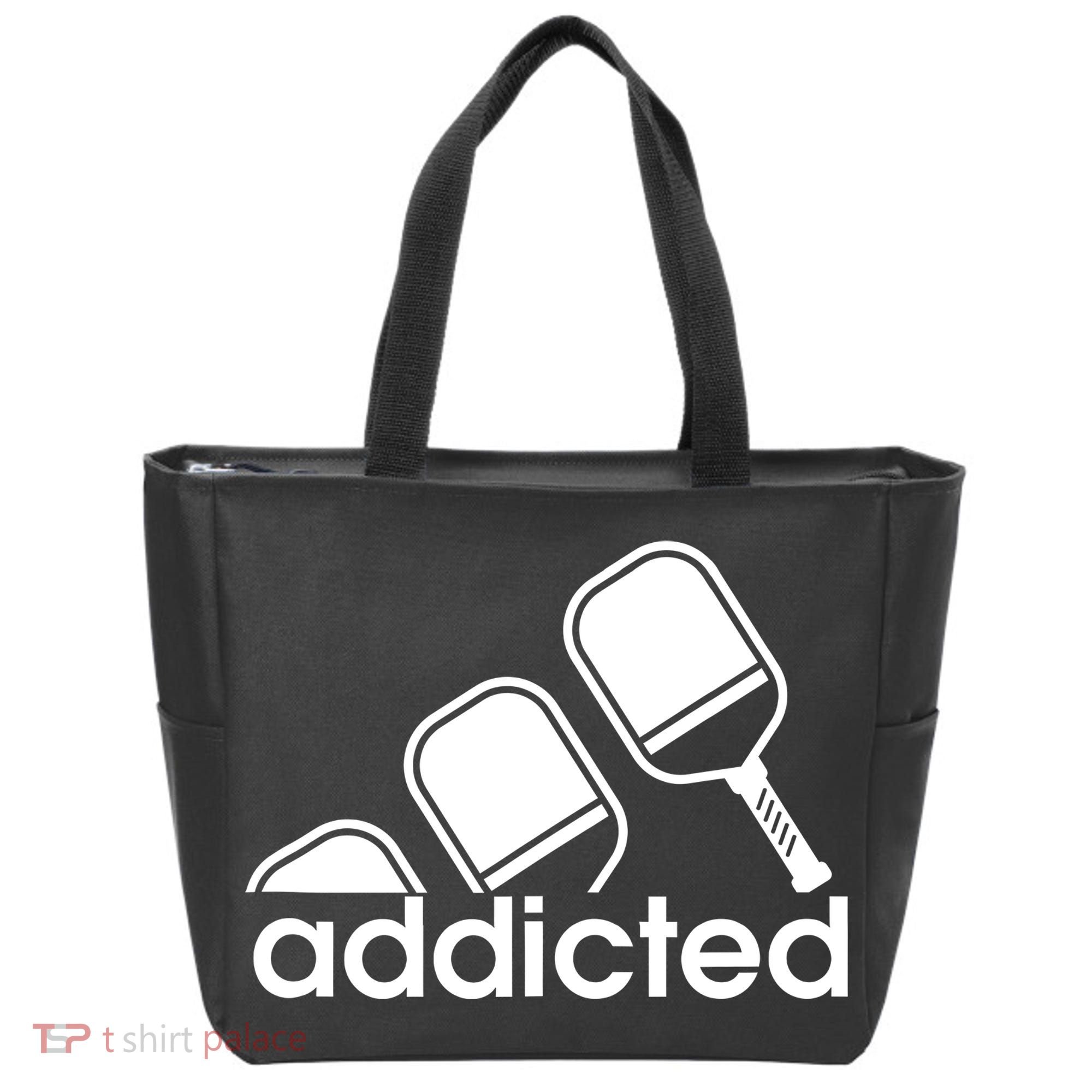Addicted Pickleball Player Tote Bag