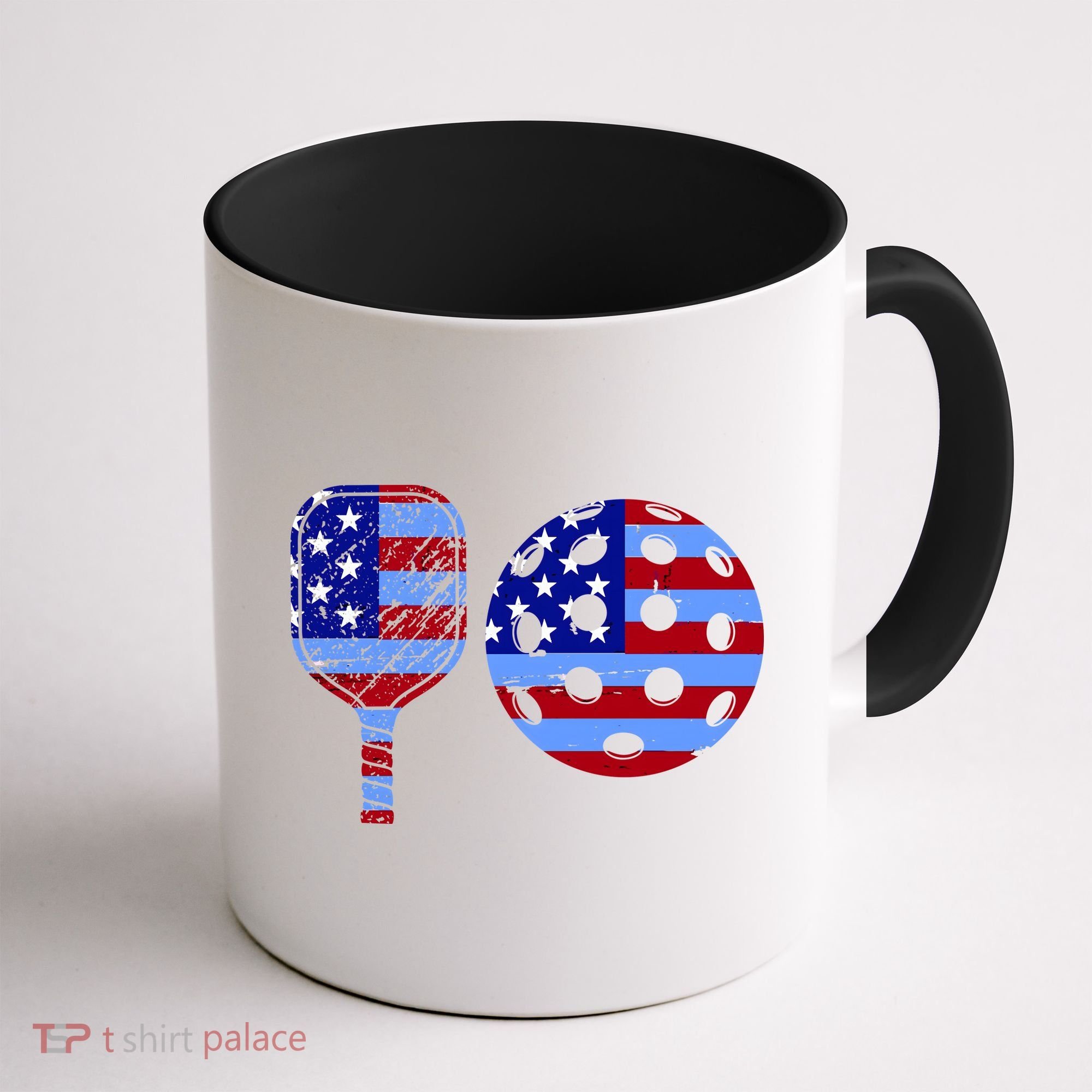 American Pickleball Paddle And Ball Coffee Mug
