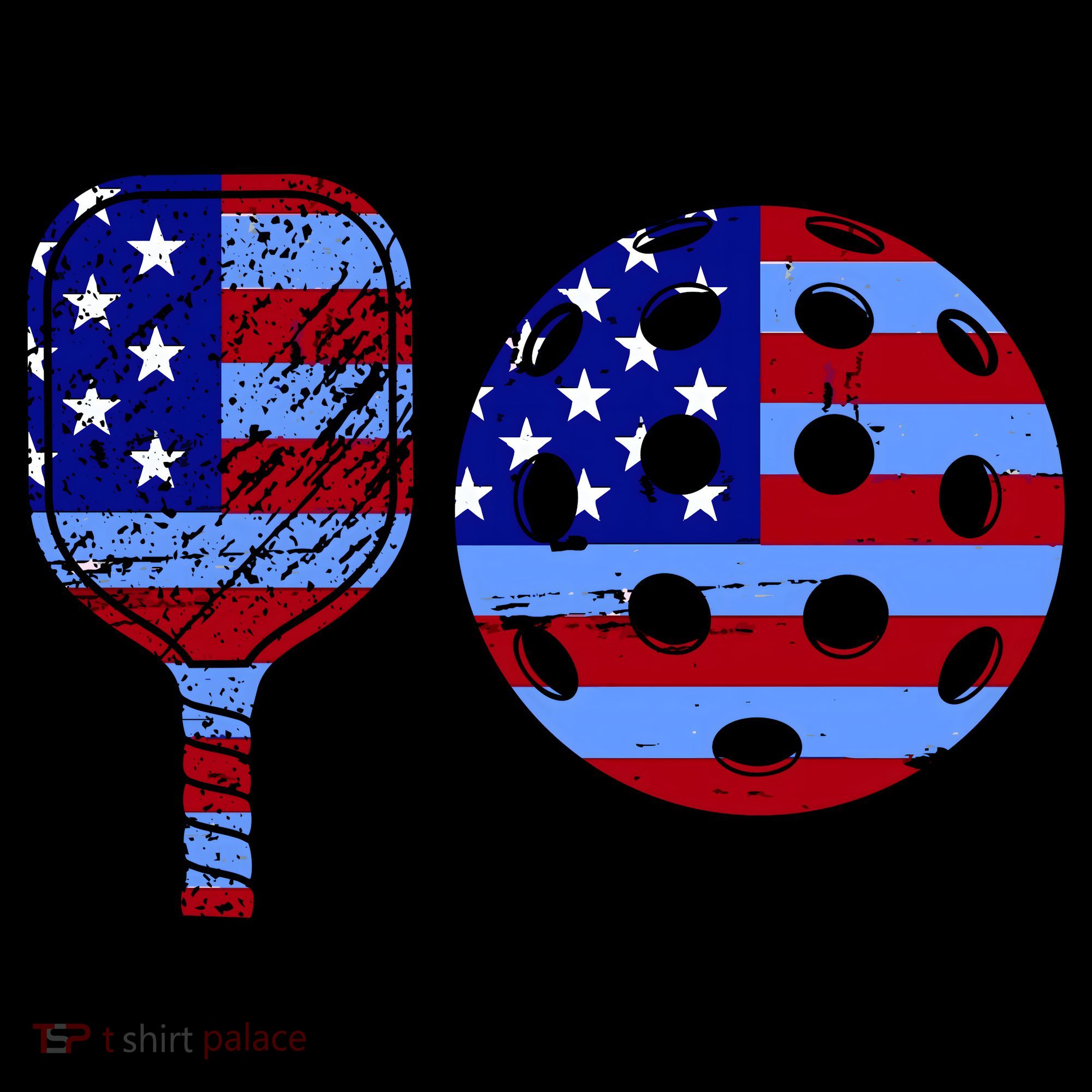 American Pickleball Paddle And Ball Coffee Mug