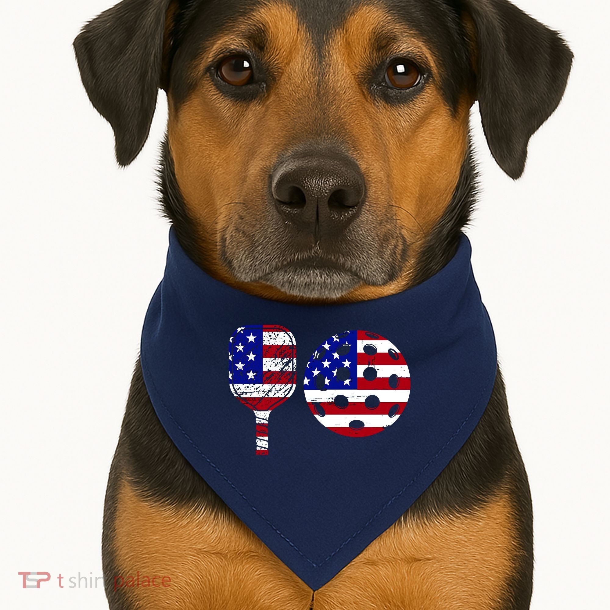 American Pickleball Paddle And Ball USA-Made Doggie Bandana