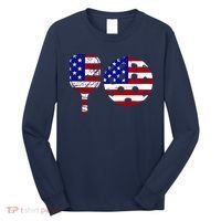 American Pickleball Paddle And Ball Long Sleeve Shirt thumb 0