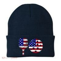 American Pickleball Paddle And Ball Beanie thumb 0