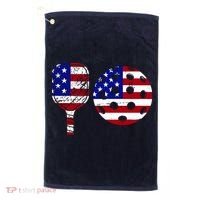 American Pickleball Paddle And Ball Golf Towel thumb 0
