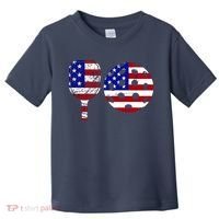 American Pickleball Paddle And Ball Toddler T-Shirt thumb 0