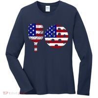 American Pickleball Paddle And Ball Women's Long Sleeve Shirt thumb 0