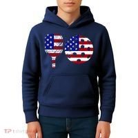 American Pickleball Paddle And Ball Kids Hoodie thumb 4