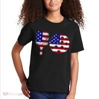 American Pickleball Paddle And Ball Kids T-Shirt thumb 2