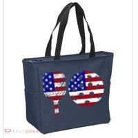 American Pickleball Paddle And Ball Tote Bag thumb 2