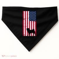 American Pitbull Flag USA-Made Doggie Bandana thumb 0