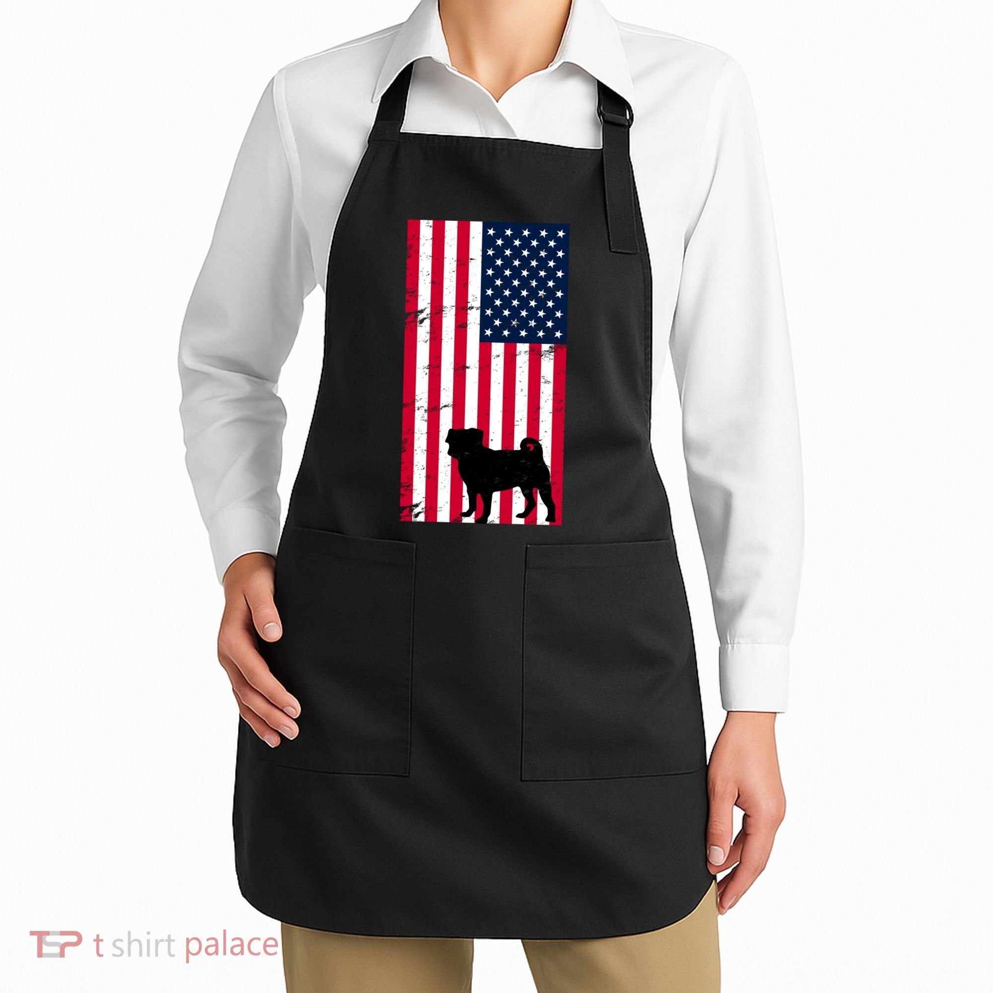 American Pitbull Flag Apron
