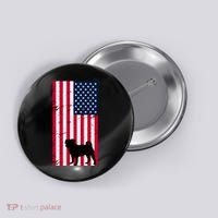 American Pitbull Flag Button thumb 0