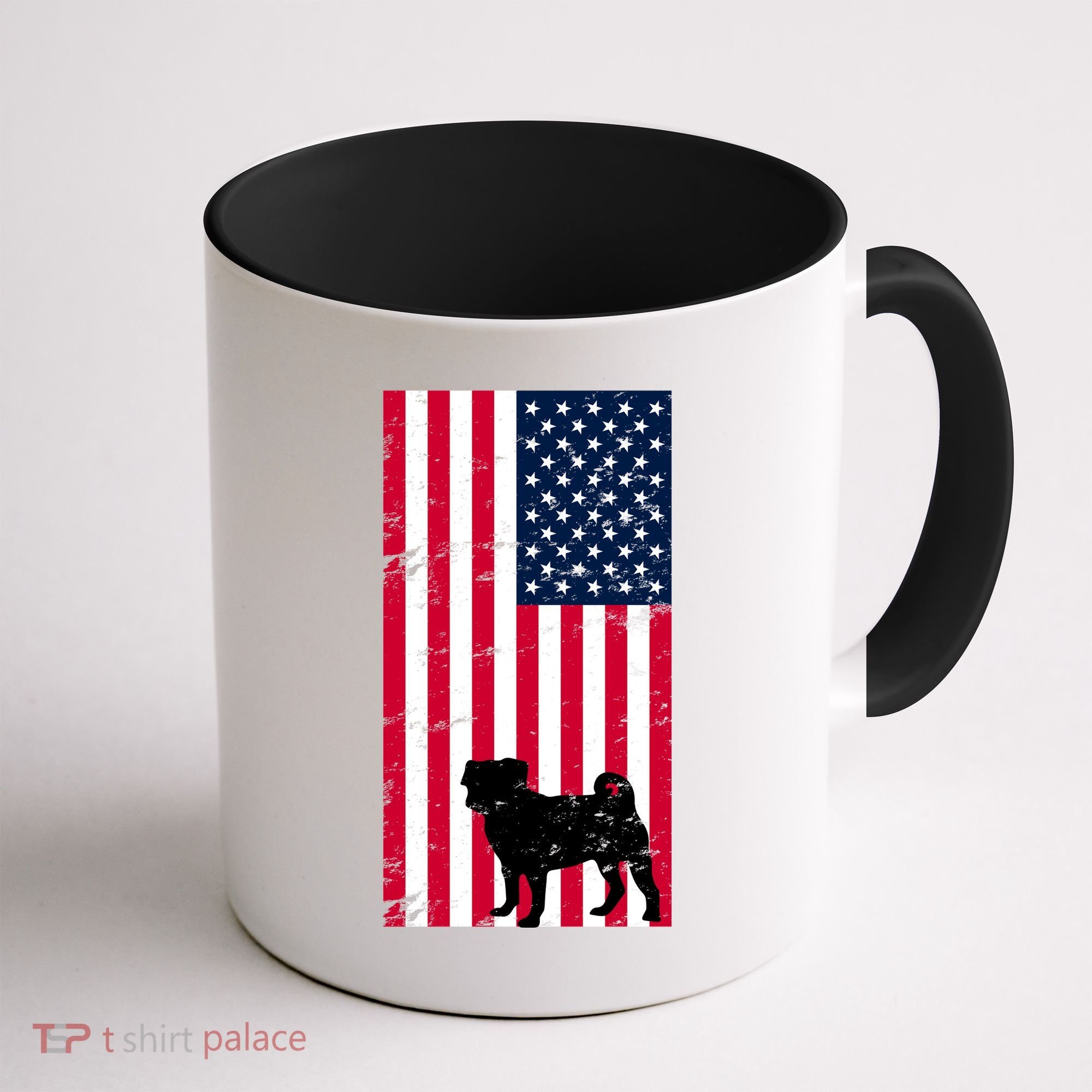 American Pitbull Flag Coffee Mug