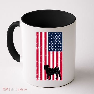 American Pitbull Flag Coffee Mug