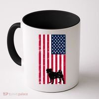 American Pitbull Flag Coffee Mug thumb 0