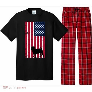 American Pitbull Flag Pajama Set