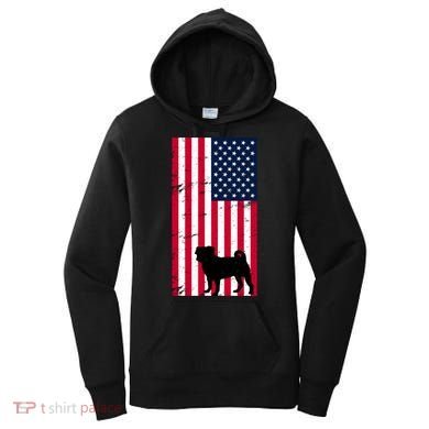 American Pitbull Flag Women's Hoodie