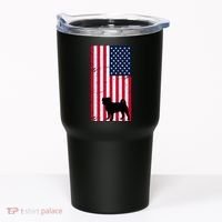 American Pitbull Flag Tumbler thumb 0