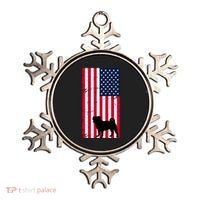 American Pitbull Flag Ornament thumb 0