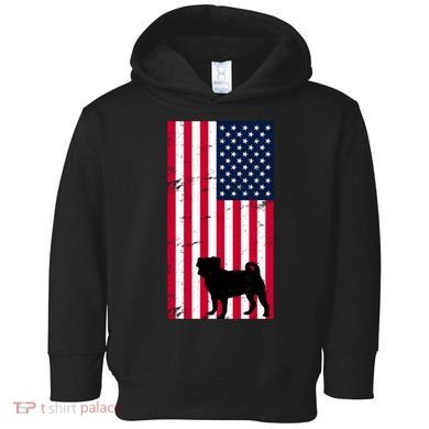 American Pitbull Flag Toddler Hoodie