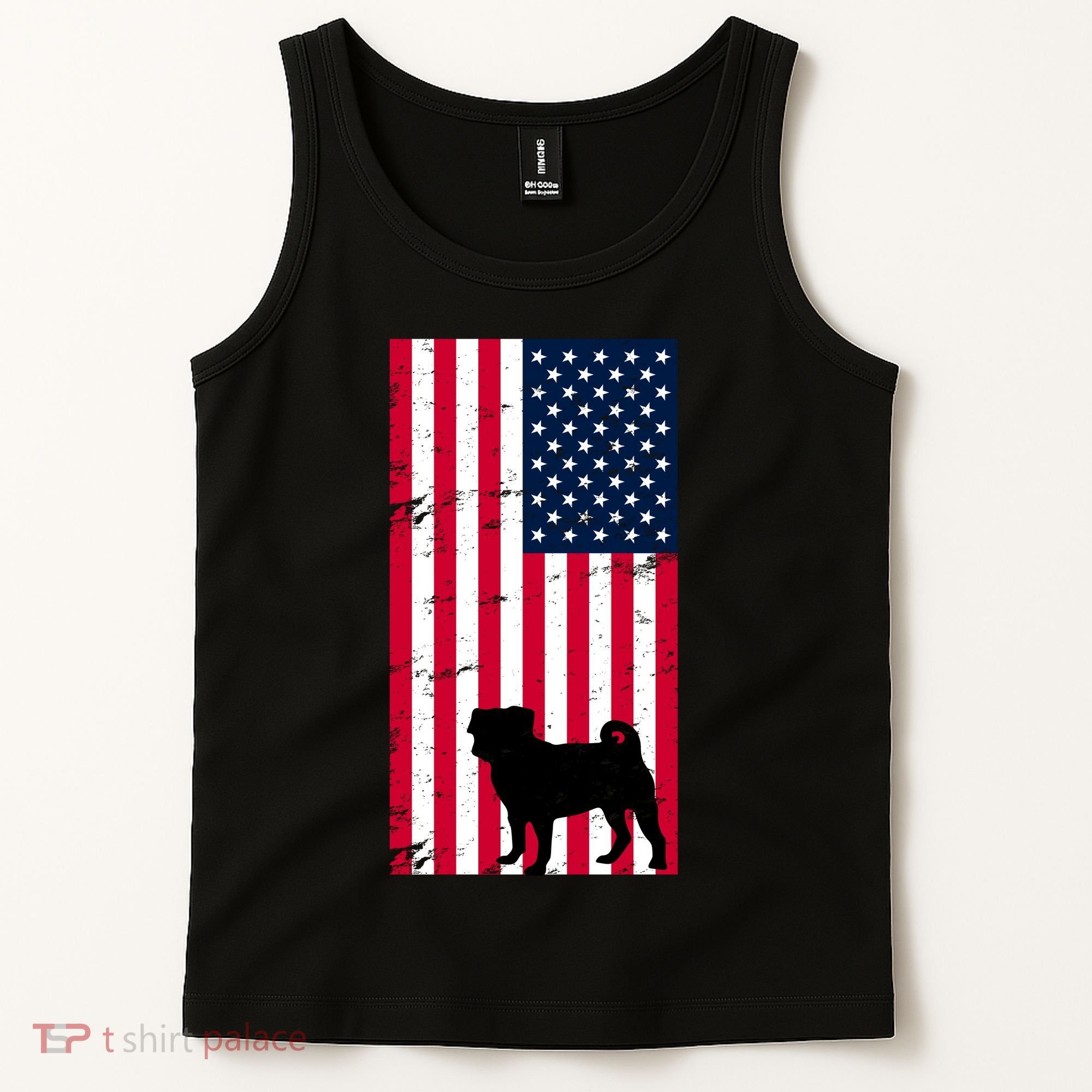 American Pitbull Flag Tank Top