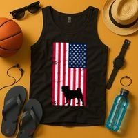 American Pitbull Flag Tank Top thumb 4
