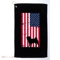 American Pitbull Flag Golf Towel thumb 0