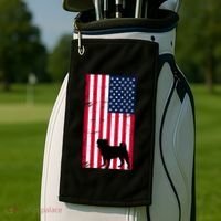 American Pitbull Flag Golf Towel thumb 2