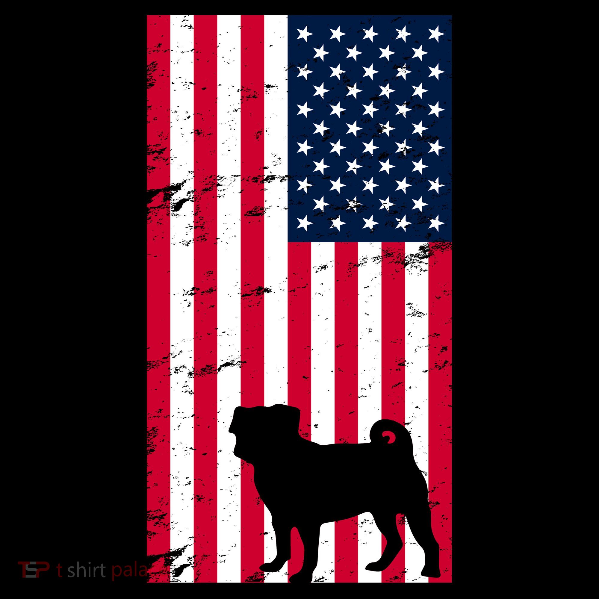 American Pitbull Flag Women's Long Sleeve Shirt