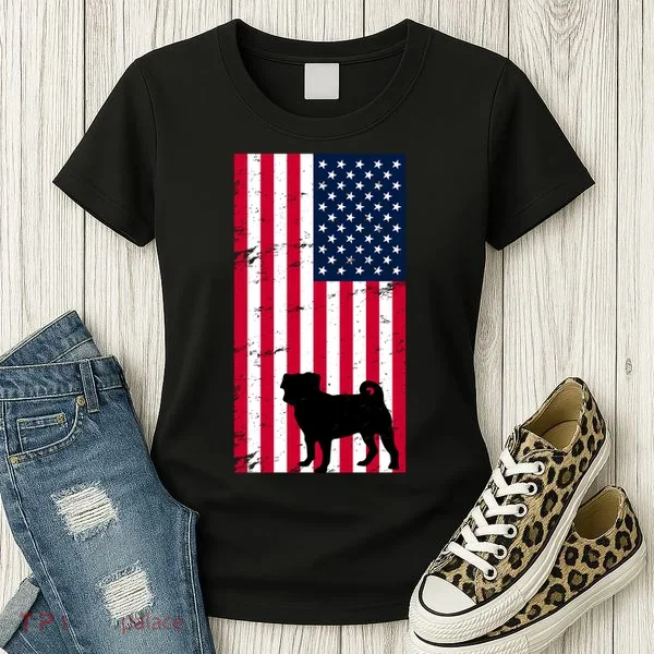 American Pitbull Flag Women's T-Shirt