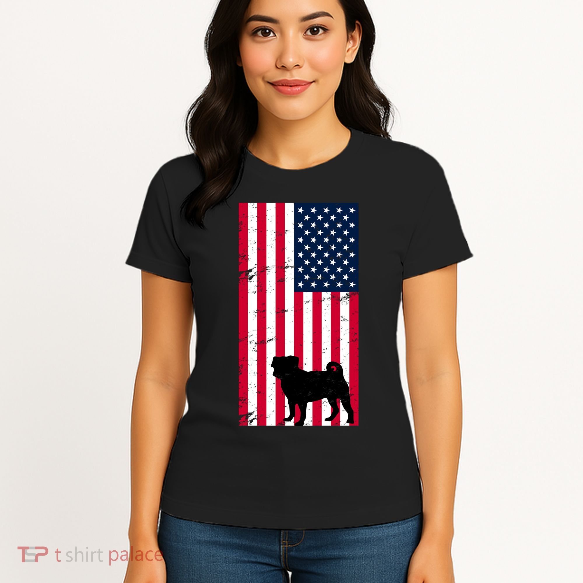 American Pitbull Flag Women's T-Shirt