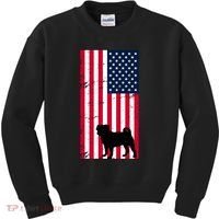 American Pitbull Flag Kids Sweatshirt thumb 0