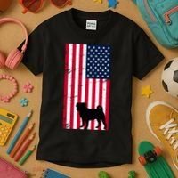 American Pitbull Flag Kids T-Shirt thumb 3