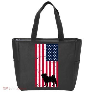 American Pitbull Flag Tote Bag