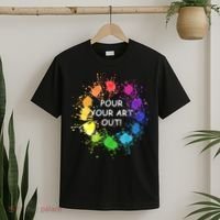 Acrylic Paint Pouring Artist Fluid Art Painter Color Wheel T-Shirt thumb 2