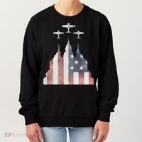 America Plane Patriotic Women's Sweatshirt thumb 0